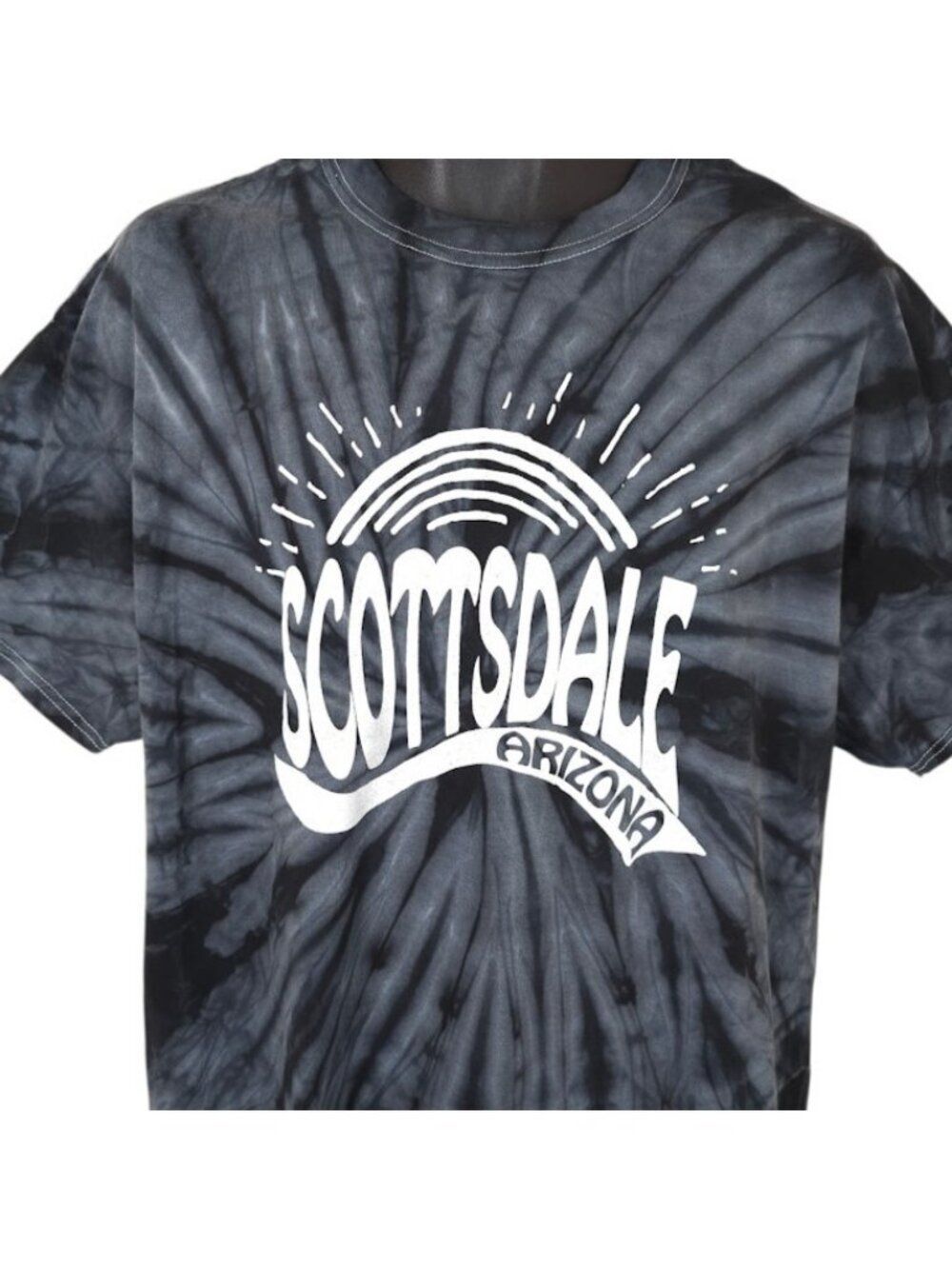 Scottsdale Arizona T Shirt Mens Size XL Gray Tie Dye Travel Destination Tee